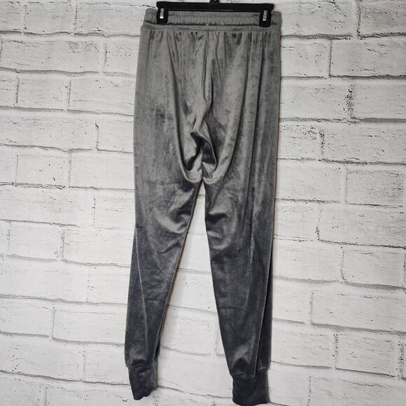 Offline by Aerie Mid-Rise Drawstring Velvet Casual Pants Gray Large - Picture 6 of 11